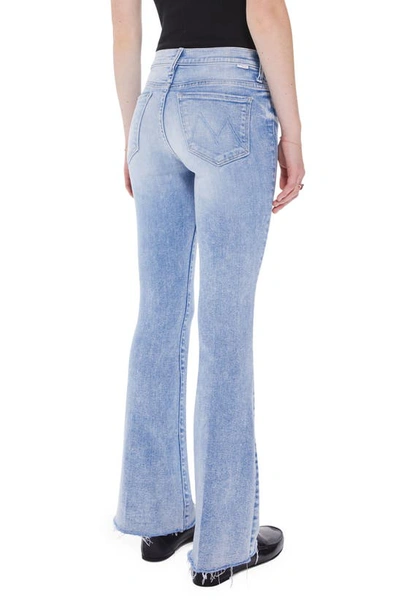 Shop Mother Frayed Flare Jeans In Breaking Out