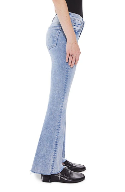Shop Mother Frayed Flare Jeans In Breaking Out