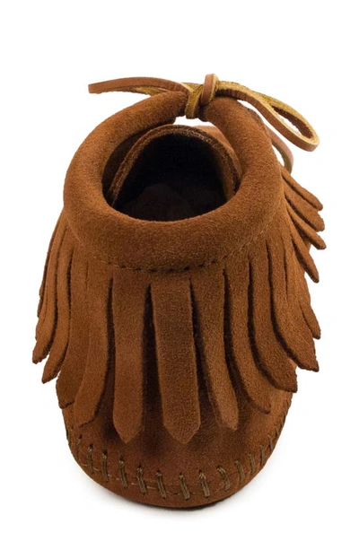 Minnetonka Toddler Boys And Girls Suede Fringe Booties In Brown