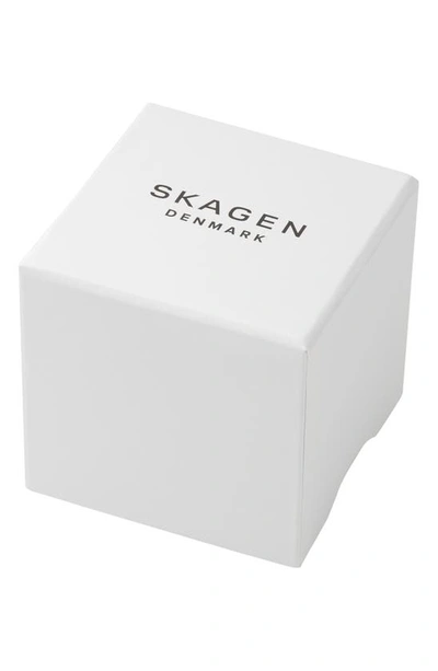 Shop Skagen Holst Mesh Strap Watch, 43mm In Charcoal