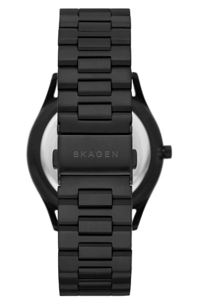 Shop Skagen Holst Bracelet Watch, 42mm In Black