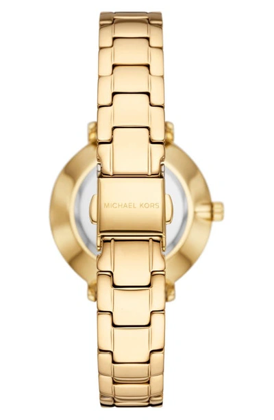 Shop Michael Kors Lennox Couples Pavé Crystal Bracelet Watch Gift Set, 45mm & 33mm In Gold