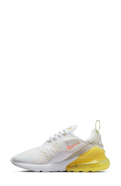 Nike Air Max 270 Low-top Sneakers In White/crimson Bliss/yellow Strike |  ModeSens