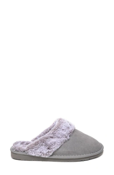 Shop Minnetonka Frosted Faux Fur Lined Slipper In Grey