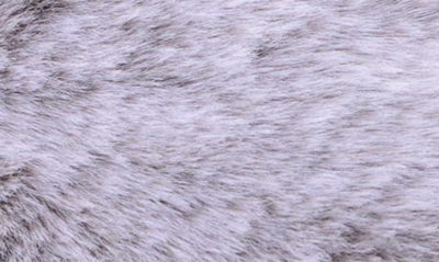 Shop Minnetonka Frosted Faux Fur Slide Slipper In Light Grey