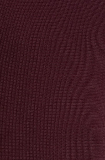 Shop Vince Thermal Long Sleeve T-shirt In Deep Wine