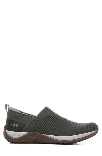 Ryka Echo Knit Slip-on Sneaker In Alpine Green