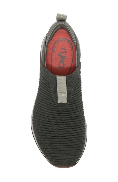 Ryka Echo Knit Slip-on Sneaker In Alpine Green