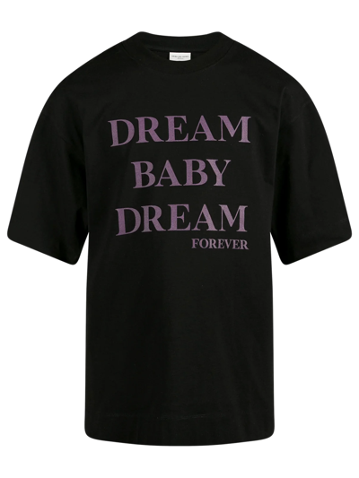 Shop Dries Van Noten T-shirt Dream Baby Dream In Black