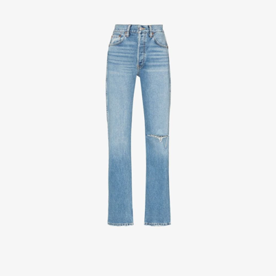 Shop Re/done Blue '90s High Rise Loose Denim Jeans