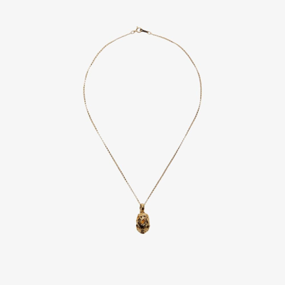 Alighieri Gold-plated The Fragmented Amulet Pendant Necklace In Gold