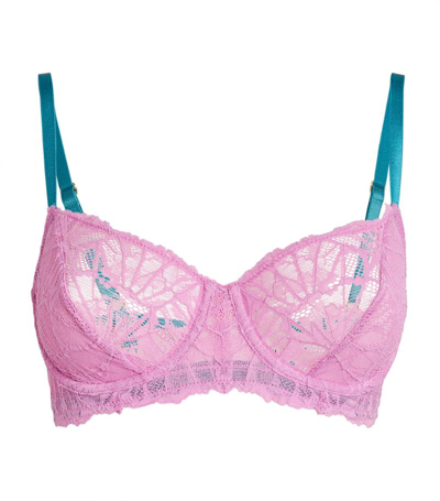 Shop Dora Larsen Lace Greta Bra In Purple