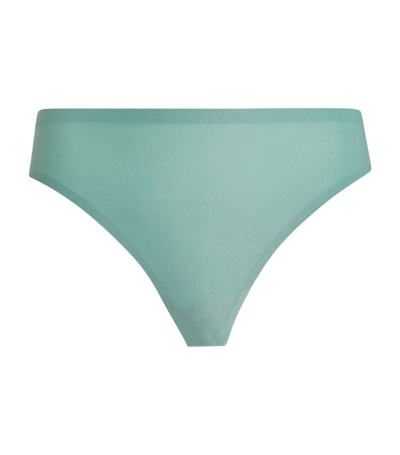 Shop Chantelle Soft Stretch Thong In Green