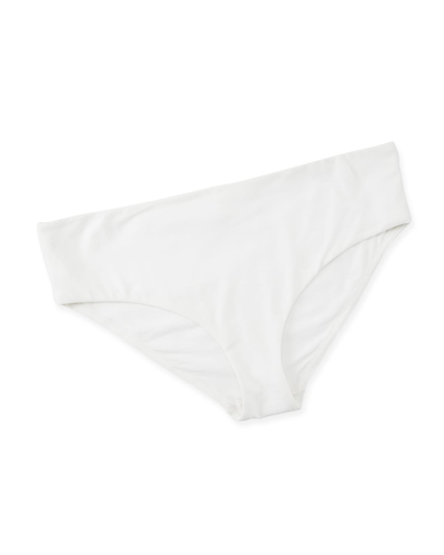 Shop Skin Supernatural Aja Seamless Organic Cotton Boyshort Briefs In White