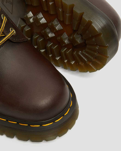 Dr. Martens' 1460 Bex Crazy Horse Leather Lace Up Boots In Dark Brown