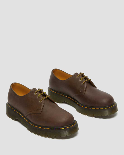Shop Dr. Martens' 1461 Bex Crazy Horse Leather Oxford Shoes In Dark Brown
