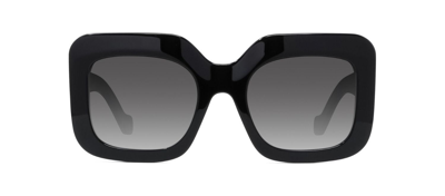 Shop Loewe Lw40035i 01b Square Sunglasses In Grey