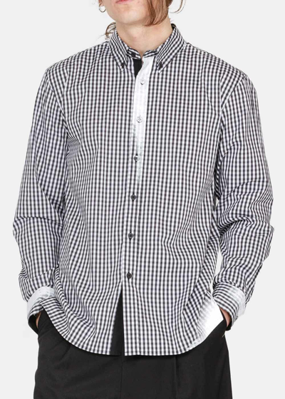 Shop Ader Error Black & White Check Shirt