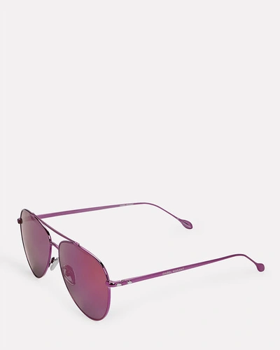 Shop Isabel Marant Milo Gradient Aviator Sunglasses In Pink