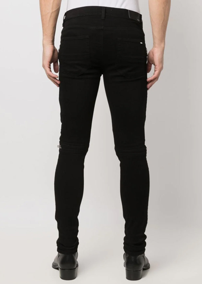 Shop Amiri Black Mx2 Paisley Jeans