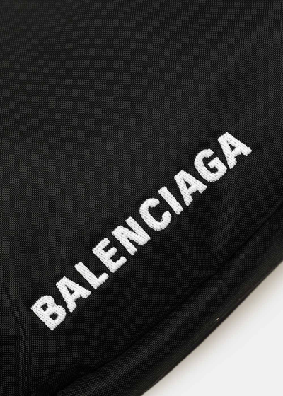 Shop Balenciaga Black Wheel Sling Bag