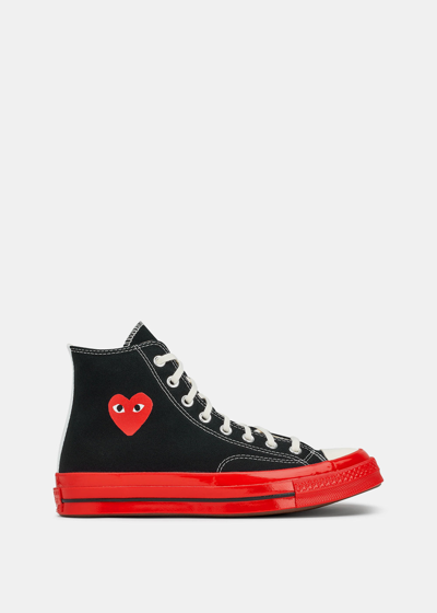 comme des garçons black converse