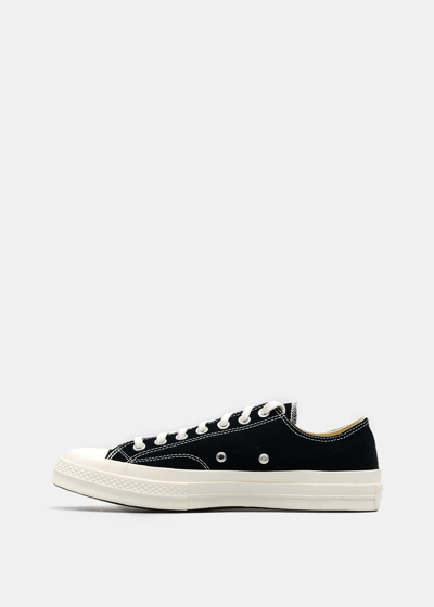 Shop Comme Des Garçons Play Black Converse Red Heart Chuck 70 Sneakers