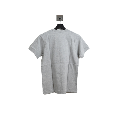 Comme Des Garçons Comme Des Garcons Play Red Outlined Heart Tee Grey In Xxl