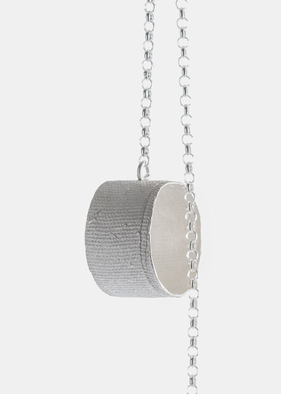Shop Detaj Silver Single Drop Ring Earring In White