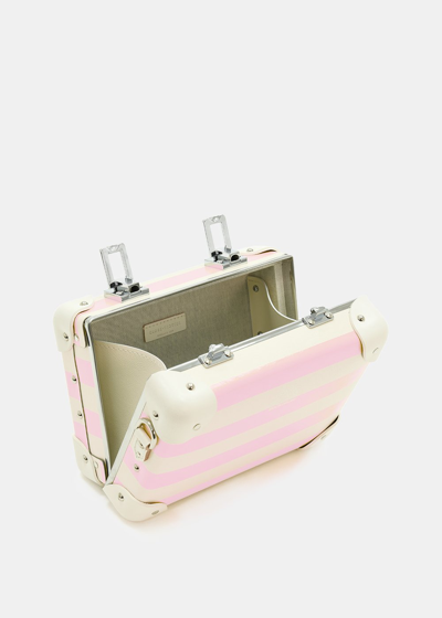 Shop Globe-trotter Pink Stripe Riviera Miniature Case Bag In One-size