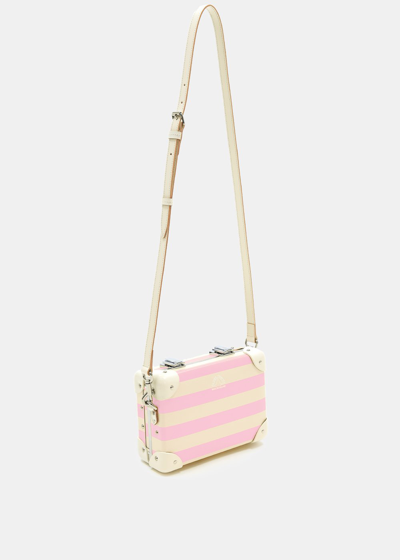 Shop Globe-trotter Pink Stripe Riviera Miniature Case Bag In One-size