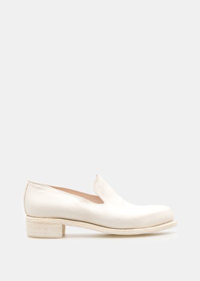 Shop Guidi M81b Kangaroo Leather Loafers In White