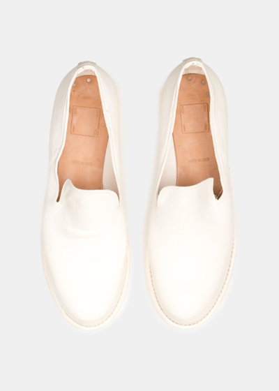 Shop Guidi M81b Kangaroo Leather Loafers In White
