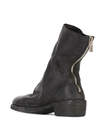 Shop Guidi Women 788z Classic Soft Horse Leather Back Zip Boot In Black