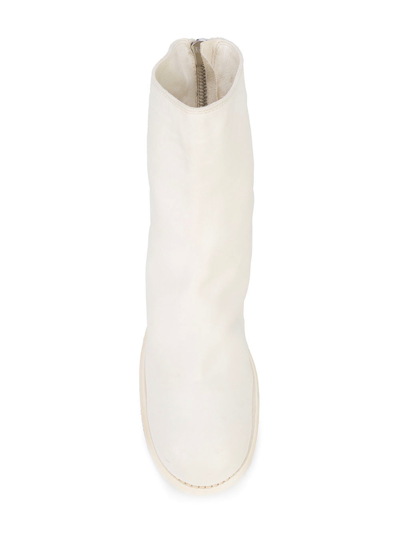 Shop Guidi Women 796z Classic Short Back Zip Boot In Co00t White