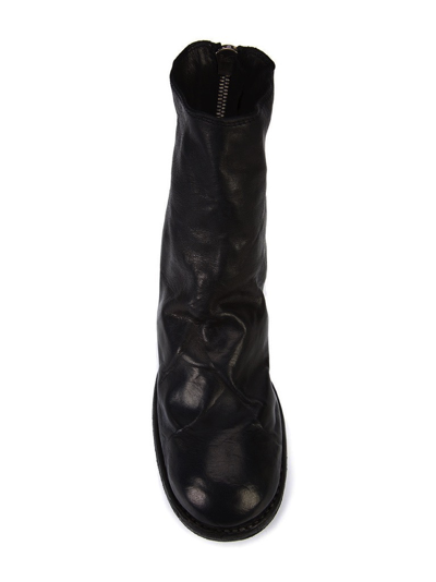 Shop Guidi Women 796z Short Back Zip Boot Blkt In Black