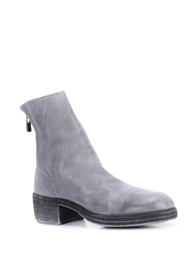 Shop Guidi Women 796z Soft Horse Leather Classic Backzip Short Boots Co49t In Light Grey