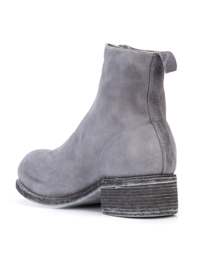 Shop Guidi Women Pl1 Soft Horse Leather Front Zip Boot In Light Grey