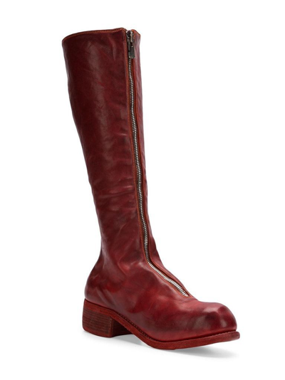 Shop Guidi Women Pl3 Front Zip Tall Boot In 1006t Red