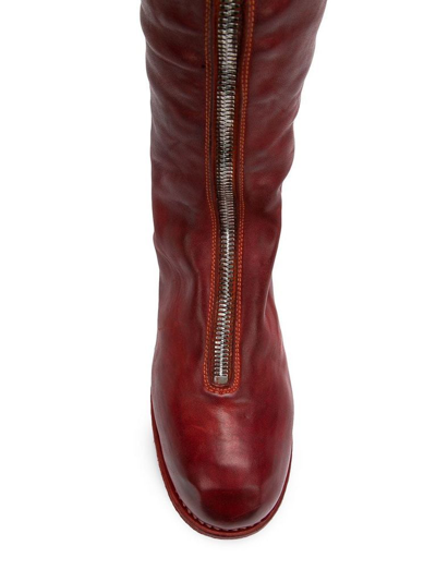 Shop Guidi Women Pl3 Front Zip Tall Boot In 1006t Red