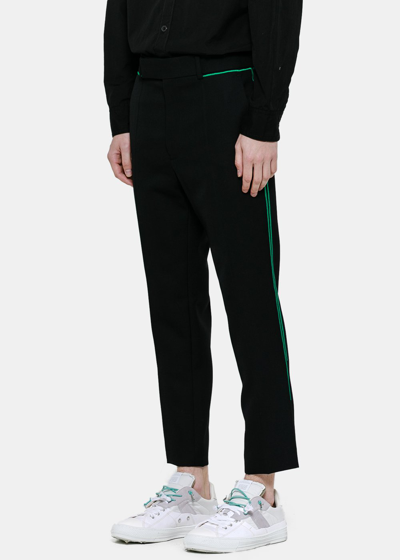 Shop Haider Ackermann Black Embroidered Slim Pants