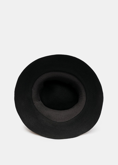Shop Horisaki Design & Handel Black Rabbit Fur Felt Telescope Hat In L