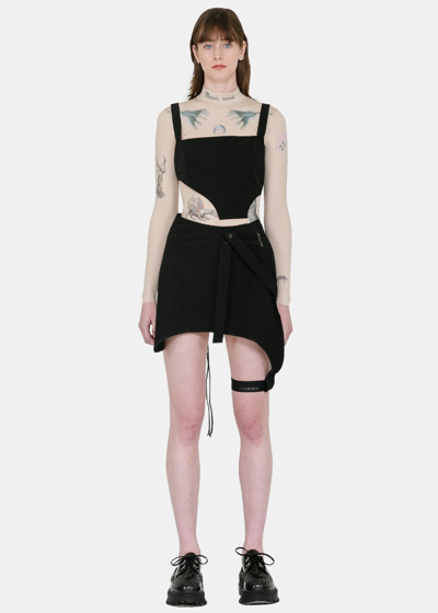 Shop Hyein Seo Black Asymmetric Bustier