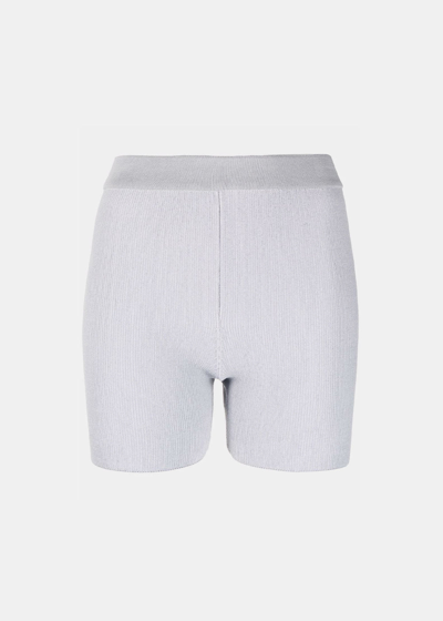 Shop Jacquemus Light Grey 'le Short Arancia' Shorts