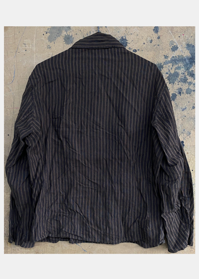 John Alexander Skelton Black & Brown Stripe Sb Shirt | ModeSens