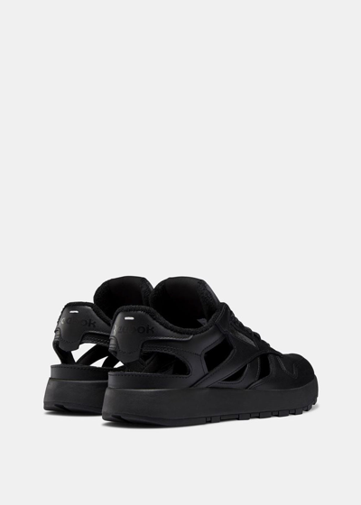 Shop Maison Margiela Black Reebok Edition Tabi Sneakers