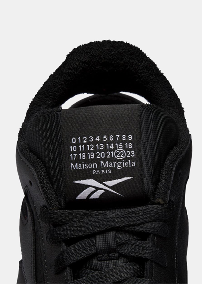 Shop Maison Margiela Black Reebok Edition Tabi Sneakers