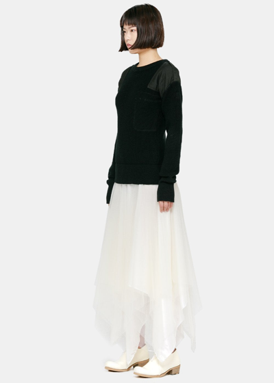 Shop Marc Le Bihan Black & White Danseuse Sweater Dress
