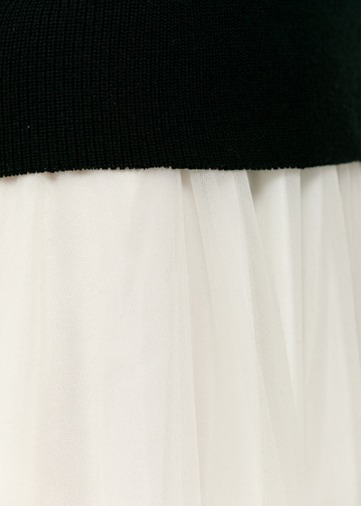 Shop Marc Le Bihan Black & White Danseuse Sweater Dress