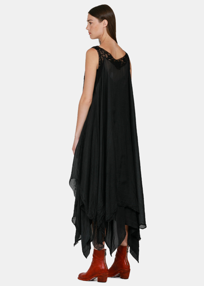 Shop Marc Le Bihan Black Double-layered Dress